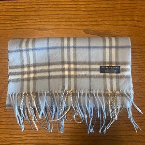 Burberry Cashmere Scarf Blue